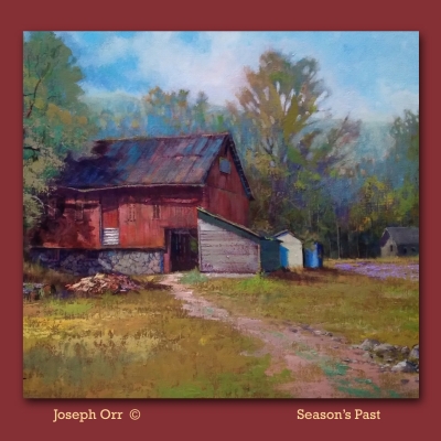 Joseph Orr's 6"x6" tile titled "Seasons Past"
