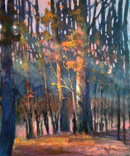 "Along The Forest Trail", image: 20"x16"